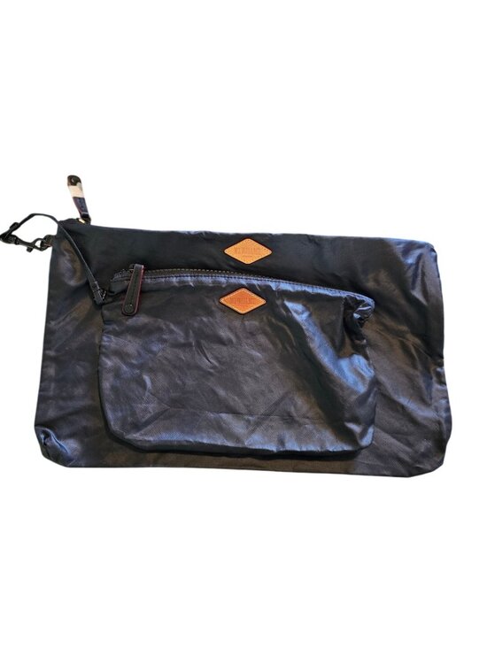 MZ Wallace Handbags - MZ Wallace Black Liquid Nylon Lightweight Luxury Travel Make-up Bag Set, S/L